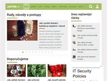 Tablet Screenshot of jaktak.cz